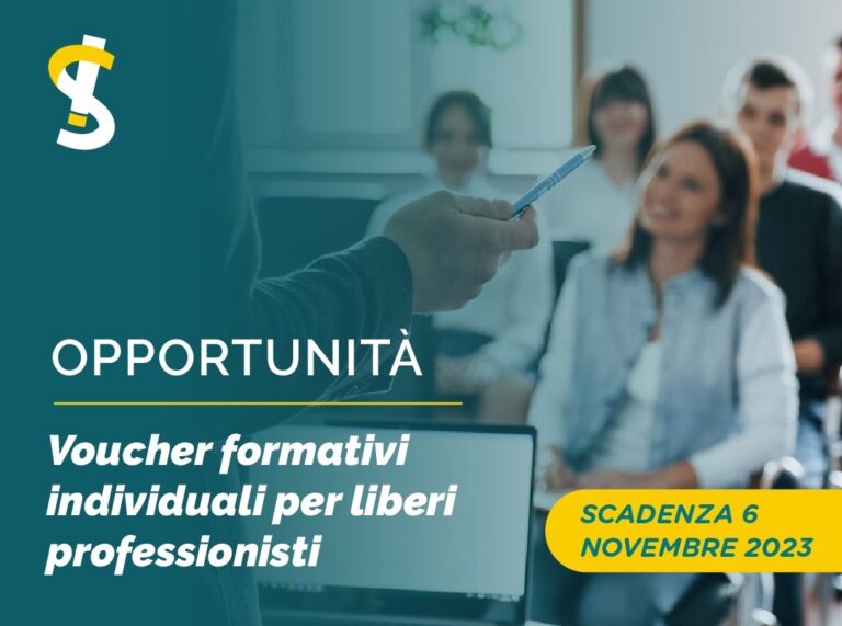 VOUCHER FORMATIVI PER LIBERI PROFESSIONISTI