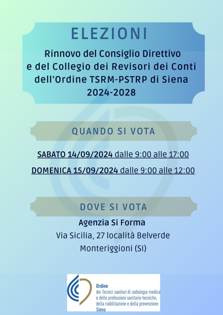 ELEZIONI RINNOVO CONSIGLIO DIRETTIVO E COLLEGIO DEI REVISORI DEI CONTI 2024/2028