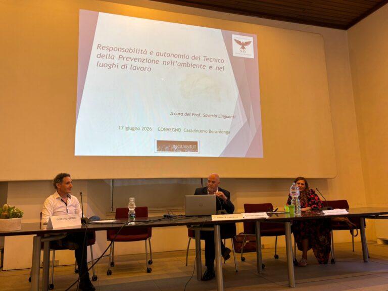 Convegno sulle responsabilità e competenze dei Tecnici della Prevenzione